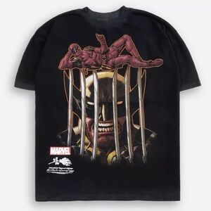 Civil Regime Deadpool Wolverine 199x Oversized Tee Black (Large)